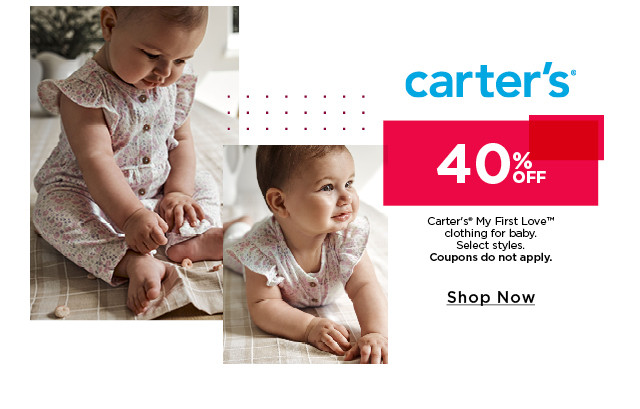 40% off carter's my first love clothing for baby