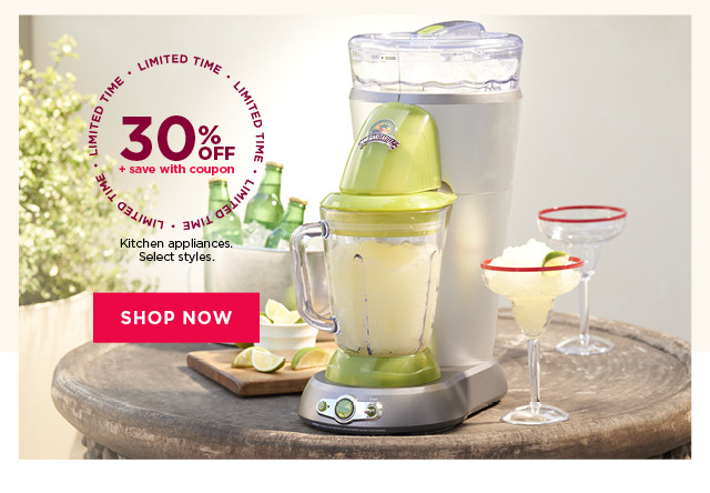 30% off kitchen appliances