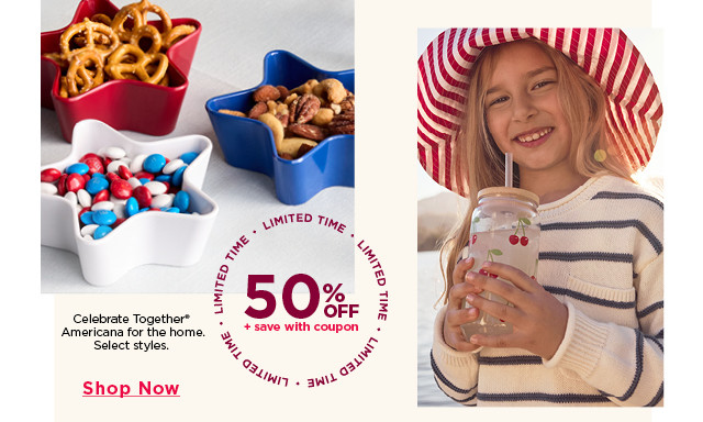 50% off celebrate together americana for the home
