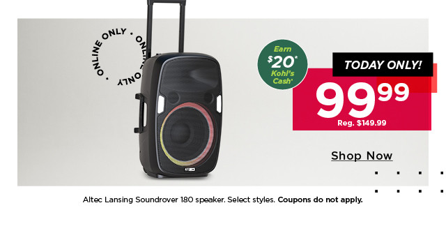 $99.99 altec lansing soundrover 180 speaker