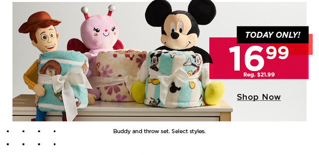 $16.99 buddy and throw set