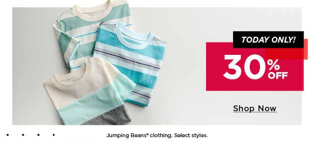 30% off jumping beans clothing
