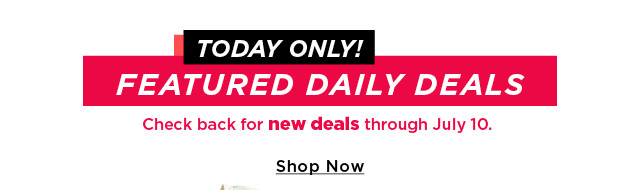 today only! featured daily deals. 
