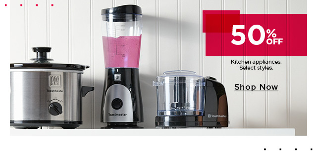 50% off kitchen appliances