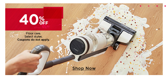 40% off floor care