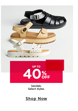 up to 40% off sandals