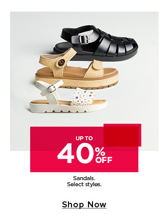 up to 40% off sandals