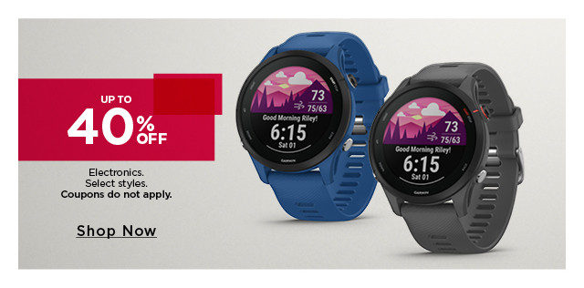 up to 40% off electronics