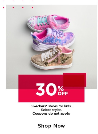 30% off skechers shoes for kids