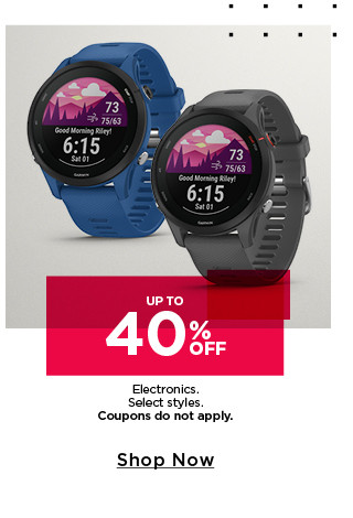 up to 40% off electronics