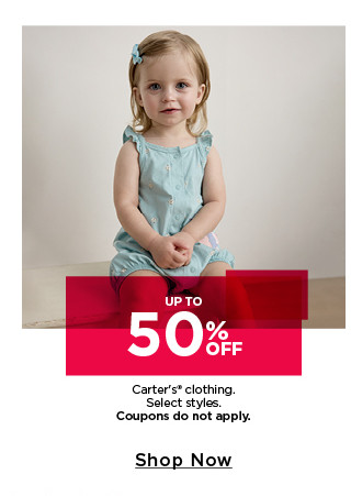 up to 50% off carter's clothing