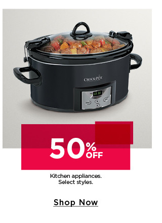 50% off kitchen appliances