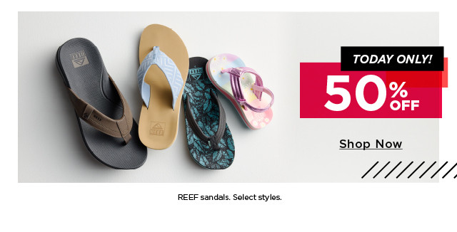 50% off reef sandals