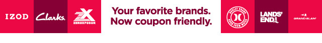 your favorite brands. now coupon friendly. 
