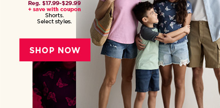 starting at $15.99 shorts. plus save with coupon. 