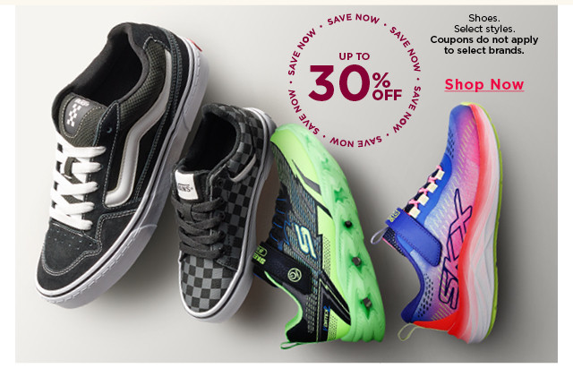 up to 30% off shoes