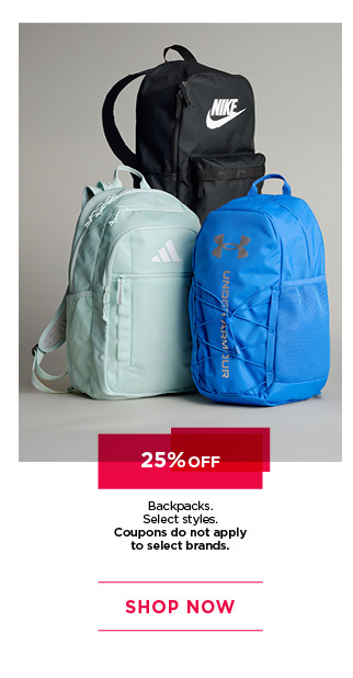 25% off backpacks