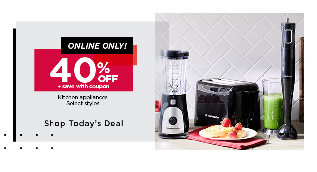 40% off kitchen appliances