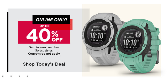 40% off garmin smartwatches