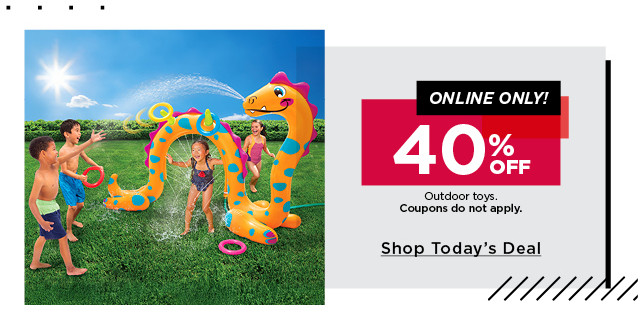 40% off outdoor toys