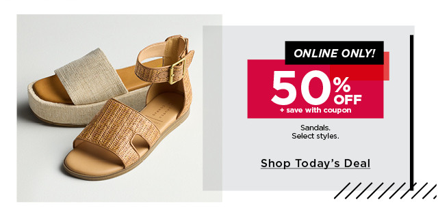 50% off sandals