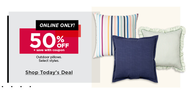 50% off outdoor pillows
