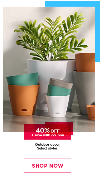 40% off outdoor decor