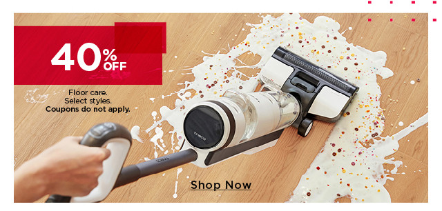 40% off floor care