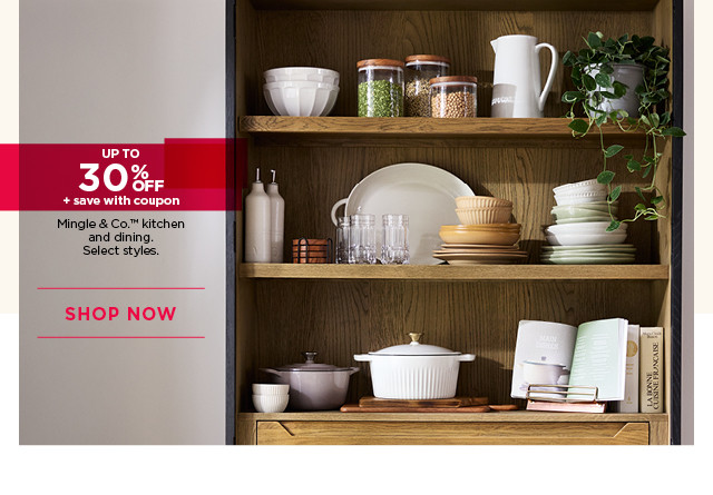 up to 30% off mingle and co kitchen and dining