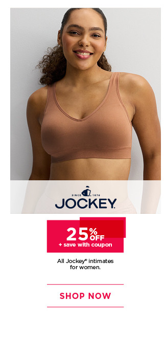 25% off jockey intimates for women. plus save with coupon. 