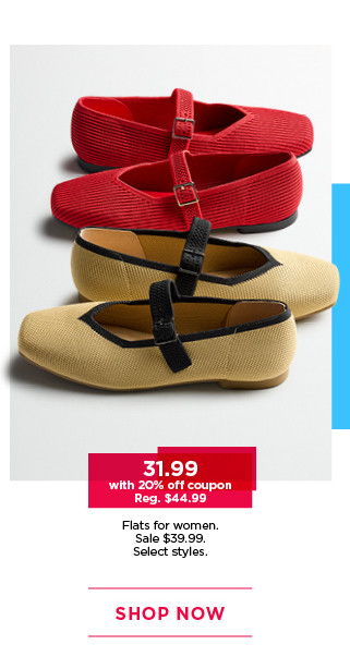 $31.99 with 20% off coupon flats for women