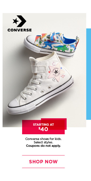 starting at $40 converse shoes for kids
