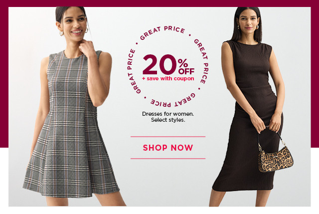20% off plus save with coupon dresses for women