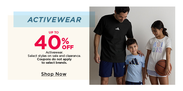 up to 40% off activewear
