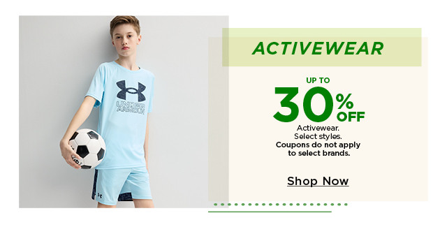 up to 30% off activewear