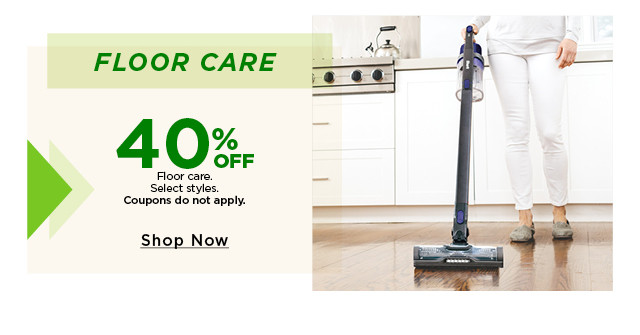 40% off floor care
