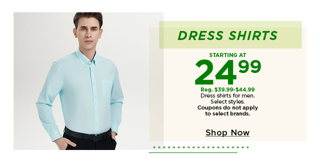 dress shirts for men starting at $24.99