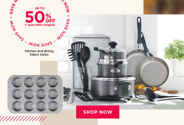 up to 50% off kitchen and dining
