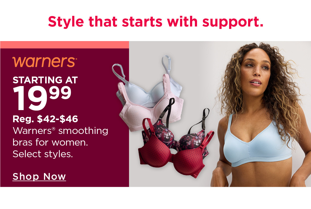 warners smoothing bras for women starting at $19.99
