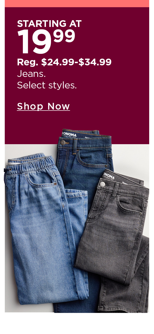 jeans starting at $19.99