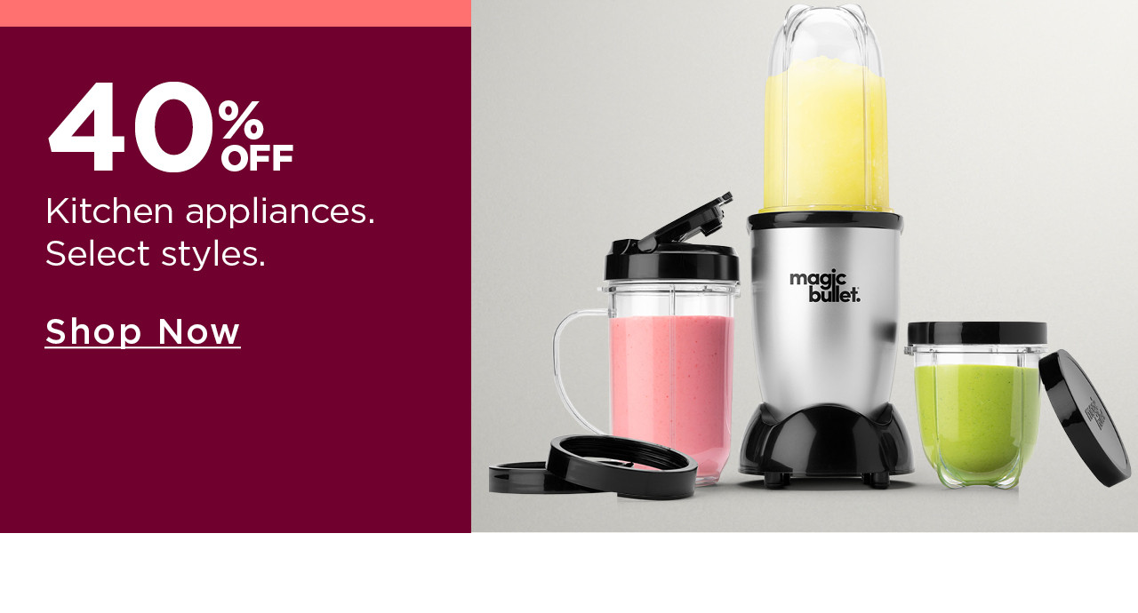 40% off kitchen appliances