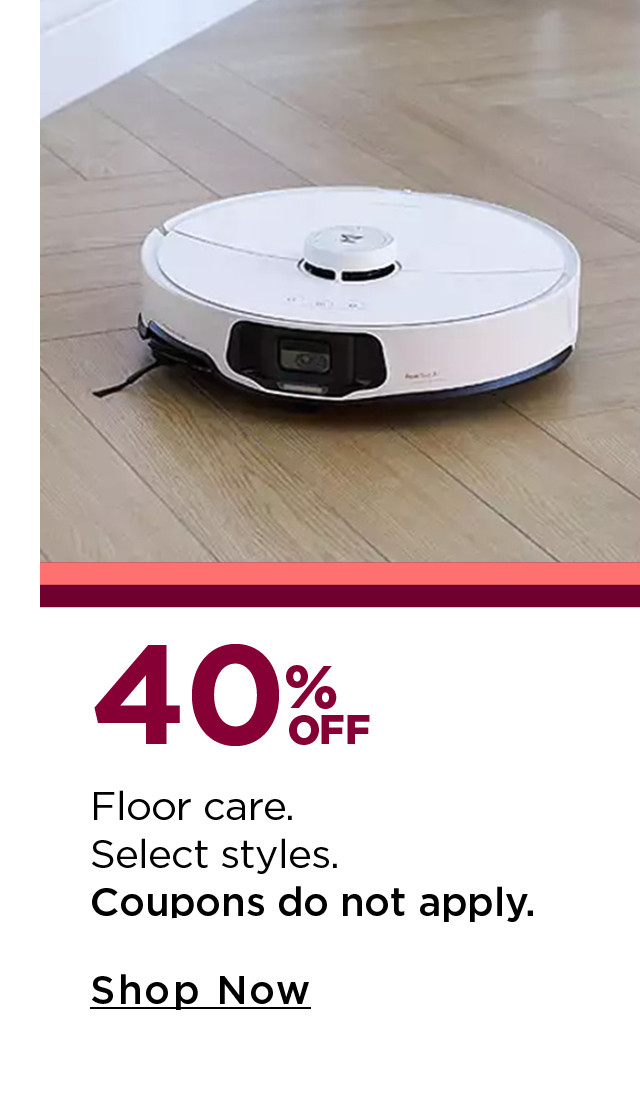 40% off floor care
