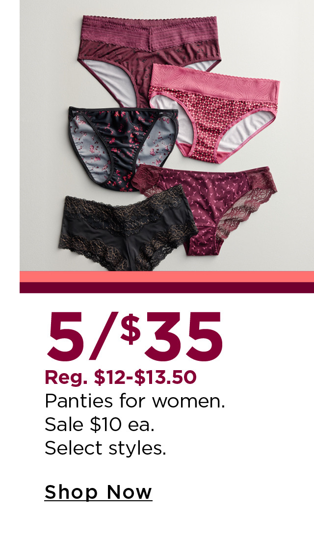 panties for women 5/$35