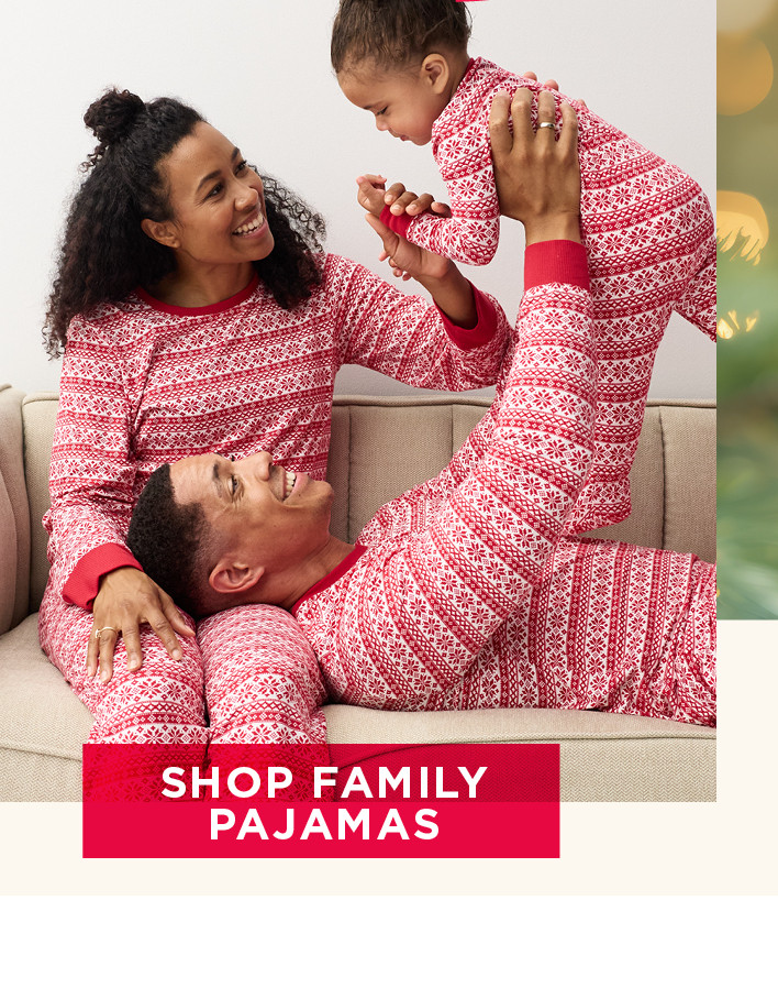 shop family pajamas