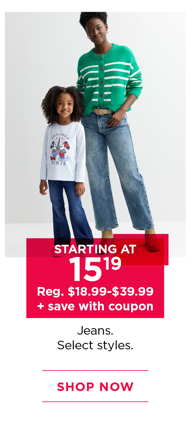 starting at $15.19 plus save with coupon jeans