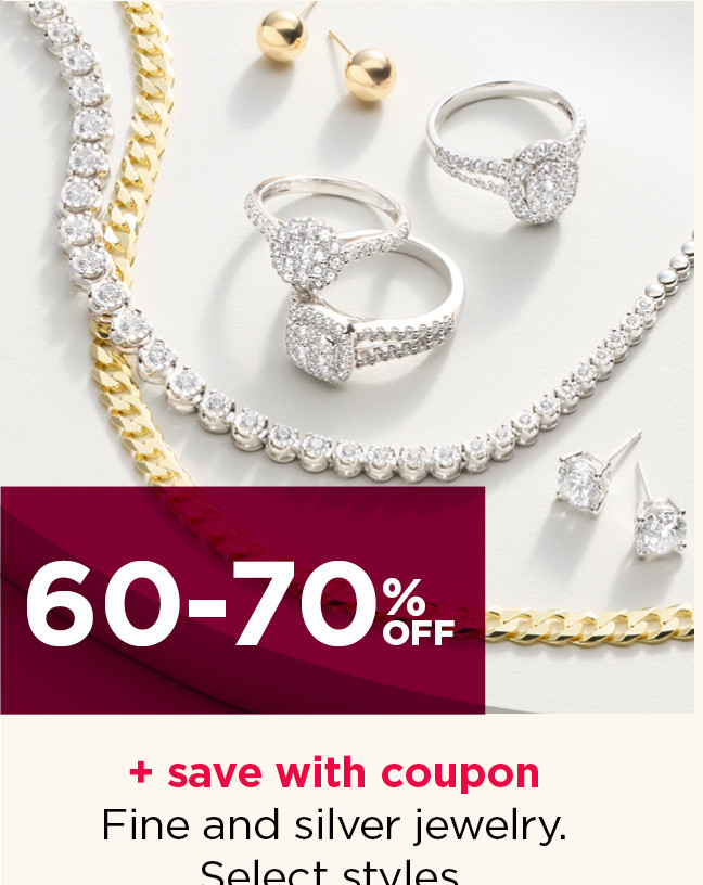 60 to 70% off fine and silver jewelry