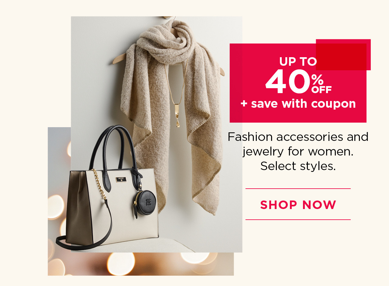 up to 40% off fashion accessories and jewelry for women
