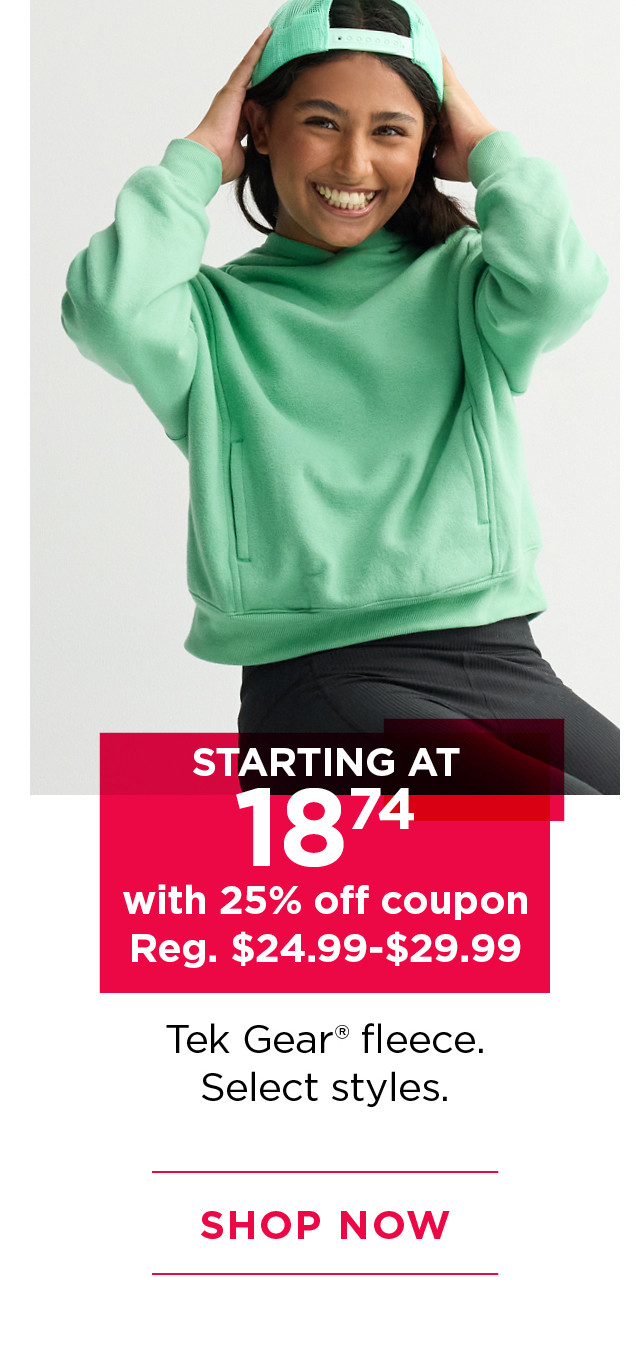 starting at $18.74 with 25% off coupon