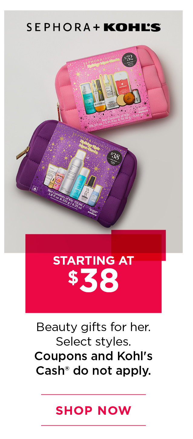 starting at $38 beauty gifts for her