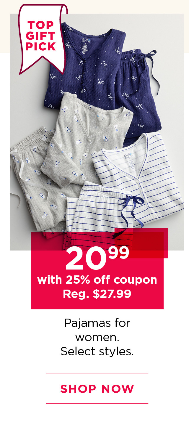 $22.49 with 25% off coupon pajamas for women